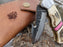 Personalized Folding Knife | Deer Antler Pink Coral Handle | NR10-5 - North Rustic