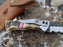 Personalized Folding Knife | Deer Antler Pink Coral Handle | NR10-5 - North Rustic