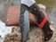 Personalized Folding Knife | Wenge Wood Red Turquoise Handle | NR11-3 - North Rustic