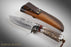 Premium VG10 Damascus Hunting Knife Deer Antler Handle - North Rustic