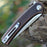 Satin Steel Blade Copper Rubbed Pocket Knife Deep Carry Clip VP76 - North Rustic