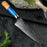 Blue Resin Wood 8" Chef Kitchen Knife VP91 - North Rustic