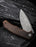 Premium Damascus Folding Knife Rubbed Copper Handle VP51 - North Rustic